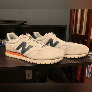 Mens New Balance 574 - White/Blue - Size 13